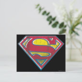 Superman S-Shield | Gedrukte Logo Briefkaart (Staand voorkant)