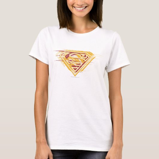 Superman S-Shield | Geel en rood Logo T-shirt (Voorkant)