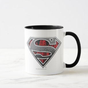 Superman S-Shield Grijze en rode Logo Mok