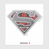 Superman S-Shield | Grijze en rode Logo Sticker (Vel)