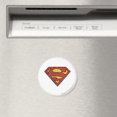Superman S-Shield | Grunge Logo Magneet (Insitu (Vaatwasser))