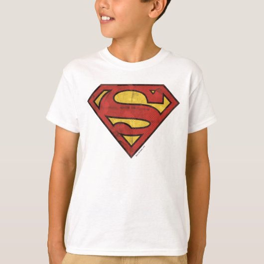 Superman S-Shield | Grunge Logo T-shirt (Voorkant)