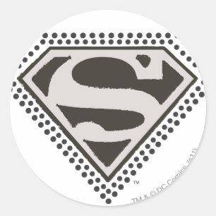 Superman S-Shield Het is Showtime. Logo Ronde Sticker