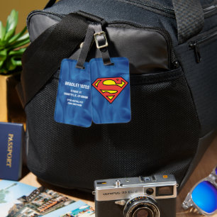 Superman S-Shield Klassieke Logo Bagagelabel