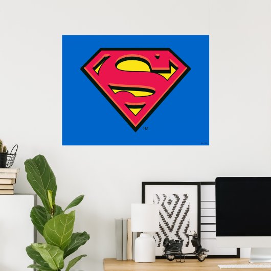 Superman S-Shield | Klassieke Logo Poster (Thuiskantoor)
