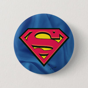 Superman S-Shield Klassieke Logo Ronde Button 5,7 Cm