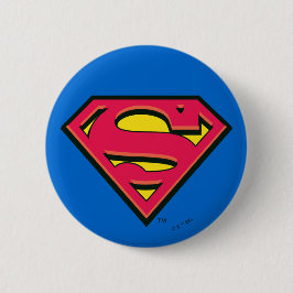 Superman S-Shield | Klassieke Logo Ronde Button 5,7 Cm