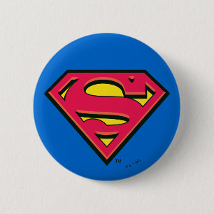 Superman S-Shield Klassieke Logo Ronde Button 5,7 Cm
