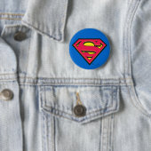 Superman S-Shield | Klassieke Logo Ronde Button 5,7 Cm (In situ)