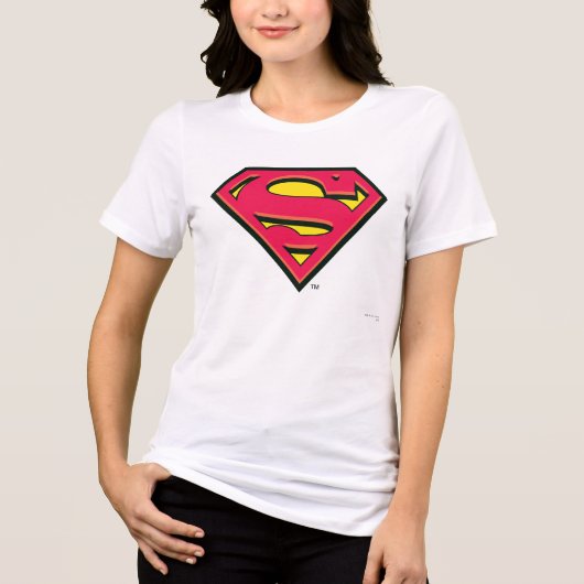 Superman S-Shield | Klassieke Logo Tri-Blend Shirt (Voorkant)