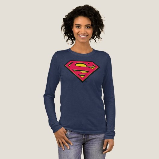 Superman S-Shield | Klassieke Logo Tri-Blend Shirt (Voorkant)