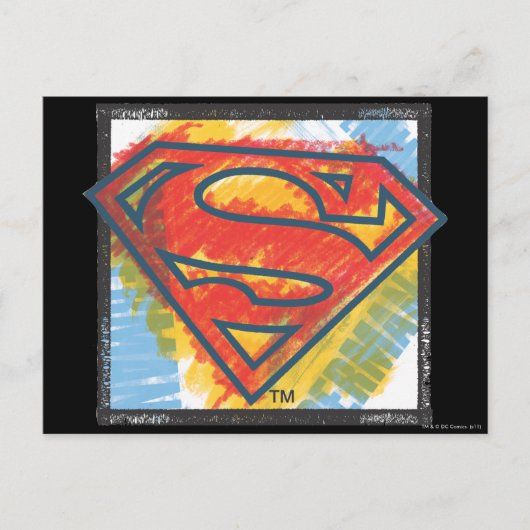 Superman S-Shield | Kleur Logo Briefkaart (Voorkant)
