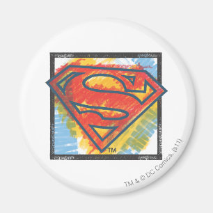Superman S-Shield Kleur van de Logo Magneet
