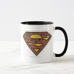 Superman S-Shield   Krantenpapier Logo Mok