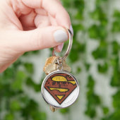 Superman S-Shield | Krantenpapier Logo Sleutelhanger (Hand)