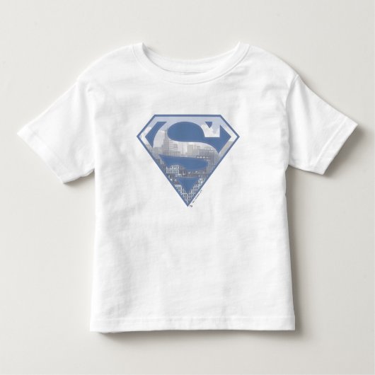 Superman S-Shield | Light Blue City Logo Kinder Shirts (Voorkant)