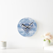 Superman S-Shield | Light Blue City Logo Ronde Klok (Huis)