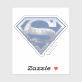 Superman S-Shield | Light Blue City Logo Sticker (Vel)
