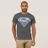 Superman S-Shield | Light Blue City Logo T-shirt (Voorkant volledig)