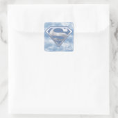 Superman S-Shield | Light Blue City Logo Vierkante Sticker (Tas)
