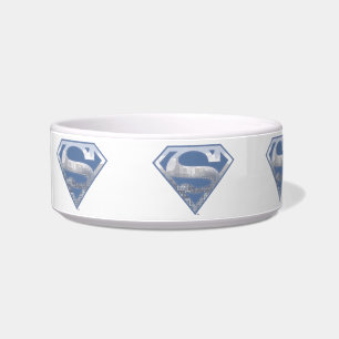 Superman S-Shield   Light Blue City Logo Voerbakje