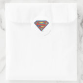 Superman S-Shield | Logo blauwe omtrek Ronde Sticker (Tas)