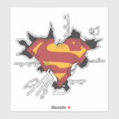 Superman S-Shield | Logo gebroken metaal Sticker (Vel)