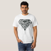 Superman S-Shield | Logo gefragmenteerd platform T-shirt (Voorkant volledig)