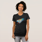 Superman S-Shield | Logo Paint Streaks T-shirt (Voorkant volledig)