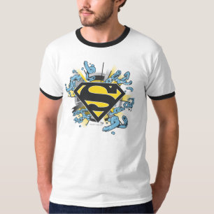 Superman S-Shield Logo van kettingen T-shirt