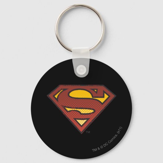 Superman S-Shield | Logo van Stippen met toegevoeg Sleutelhanger (Voorkant)