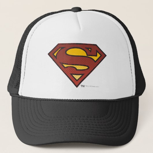 Superman S-Shield | Logo van Stippen met toegevoeg Trucker Pet (Voorkant)
