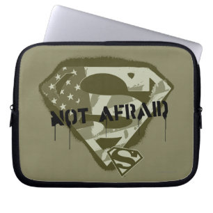 Superman S-Shield   Niet bang - VS Camo Logo Laptop Sleeve
