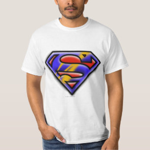 Superman S-Shield Paars Logo T-shirt