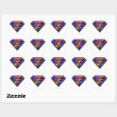 Superman S-Shield | PAARSE LOGO Vierkante Sticker (Vel)