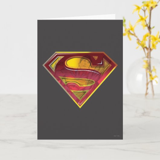 Superman S-Shield | Reflectie Logo Kaart (Gele Bloem)
