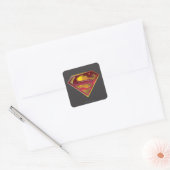 Superman S-Shield | Reflectie-Logo Vierkante Sticker (Envelop)