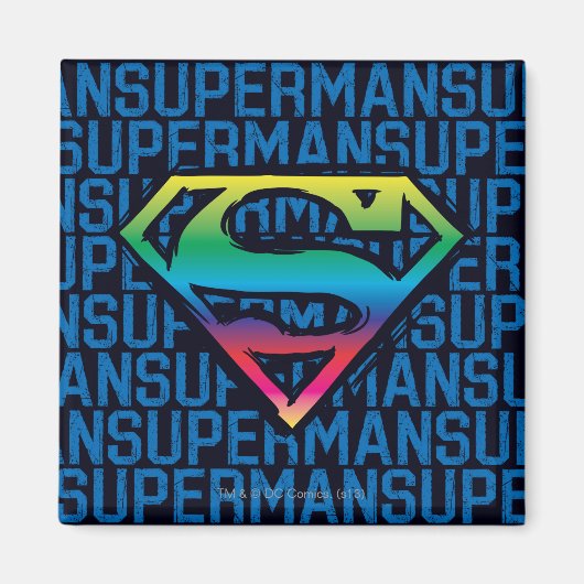 Superman S-Shield | Regenboog-Logo Magneet (Voorkant)