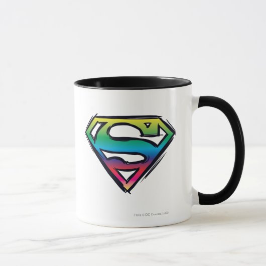 Superman S-Shield | Regenboog-Logo Mok (Rechts)