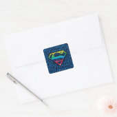 Superman S-Shield | Regenboog-Logo Vierkante Sticker (Envelop)