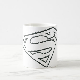 Superman S-Shield Sideways Grunge Logo Koffiemok