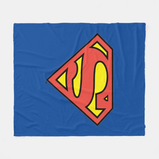 Superman S-Shield | Superman-Logo Fleece Deken (Voorkant (Horizontaal))