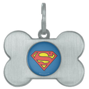 Superman S-Shield Superman-Logo Huisdieren Naamplaatje