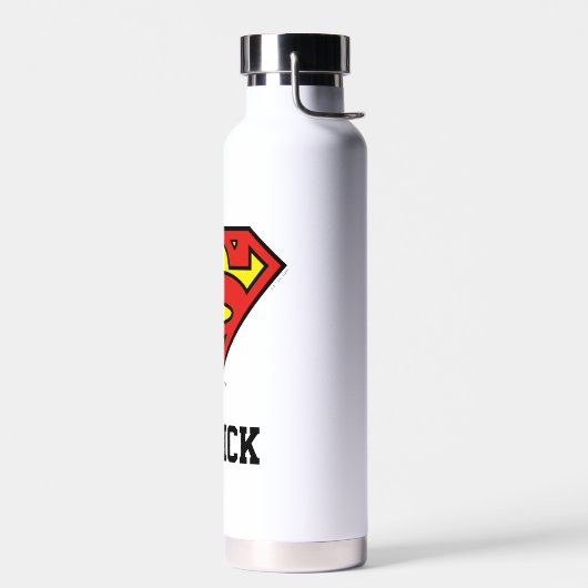 Superman S-Shield | Superman-Logo | Jouw namen toe Waterfles (Links)