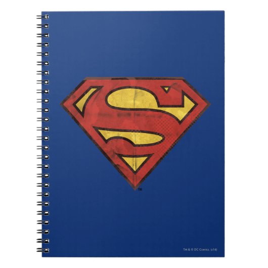 Superman S-Shield | Zwarte omtrek van de boomgaard Notitieboek (Voorkant)