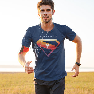 Superman Schild Zonsondergang Soar T-shirt