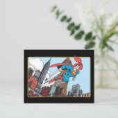 Superman & Skyscrapers Briefkaart (Staand voorkant)