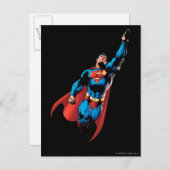 Superman Soars Briefkaart (Voorkant / Achterkant)
