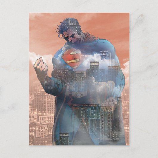 Superman Standing Briefkaart (Voorkant)