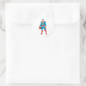 Superman Standing Ronde Sticker (Tas)